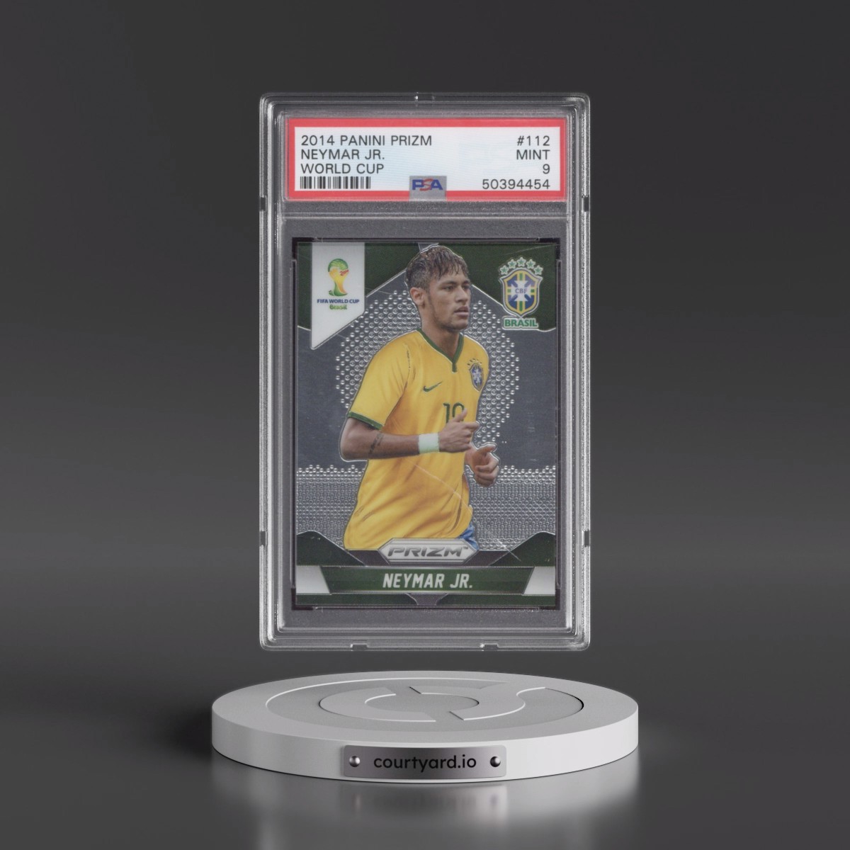 2014 Panini Prizm World Cup #112 Neymar Jr. (PSA 9 MINT)