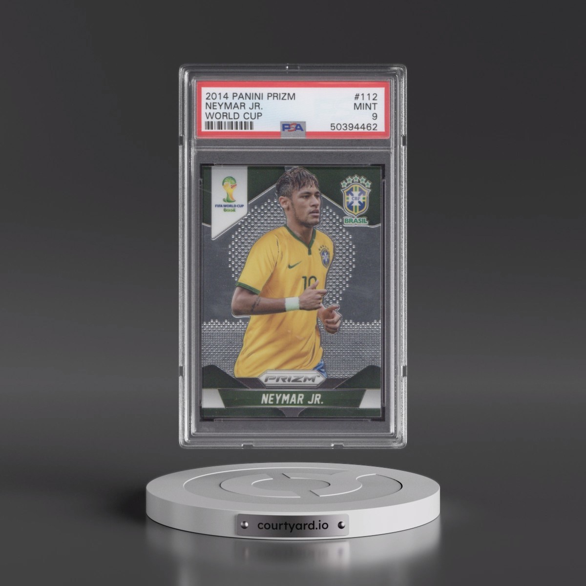 2014 Panini Prizm World Cup #112 Neymar Jr. (PSA 9 MINT)