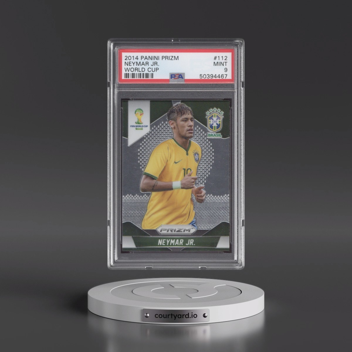 2014 Panini Prizm World Cup #112 Neymar Jr. (PSA 9 MINT)
