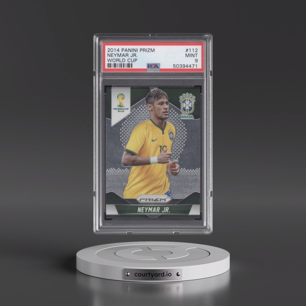 2014 Panini Prizm World Cup #112 Neymar Jr. (PSA 9 MINT)