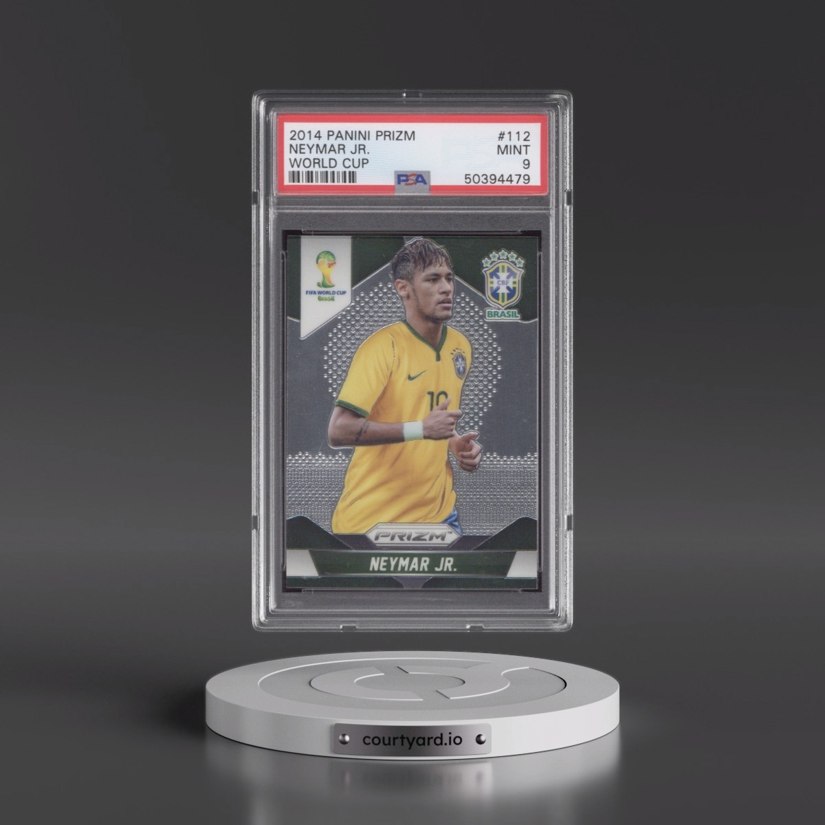 2014 Panini Prizm World Cup #112 Neymar Jr. (PSA 9 MINT)