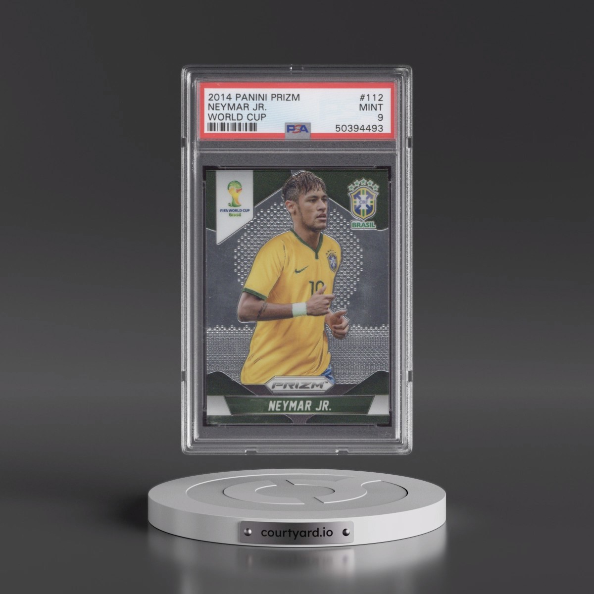 2014 Panini Prizm World Cup #112 Neymar Jr. (PSA 9 MINT)