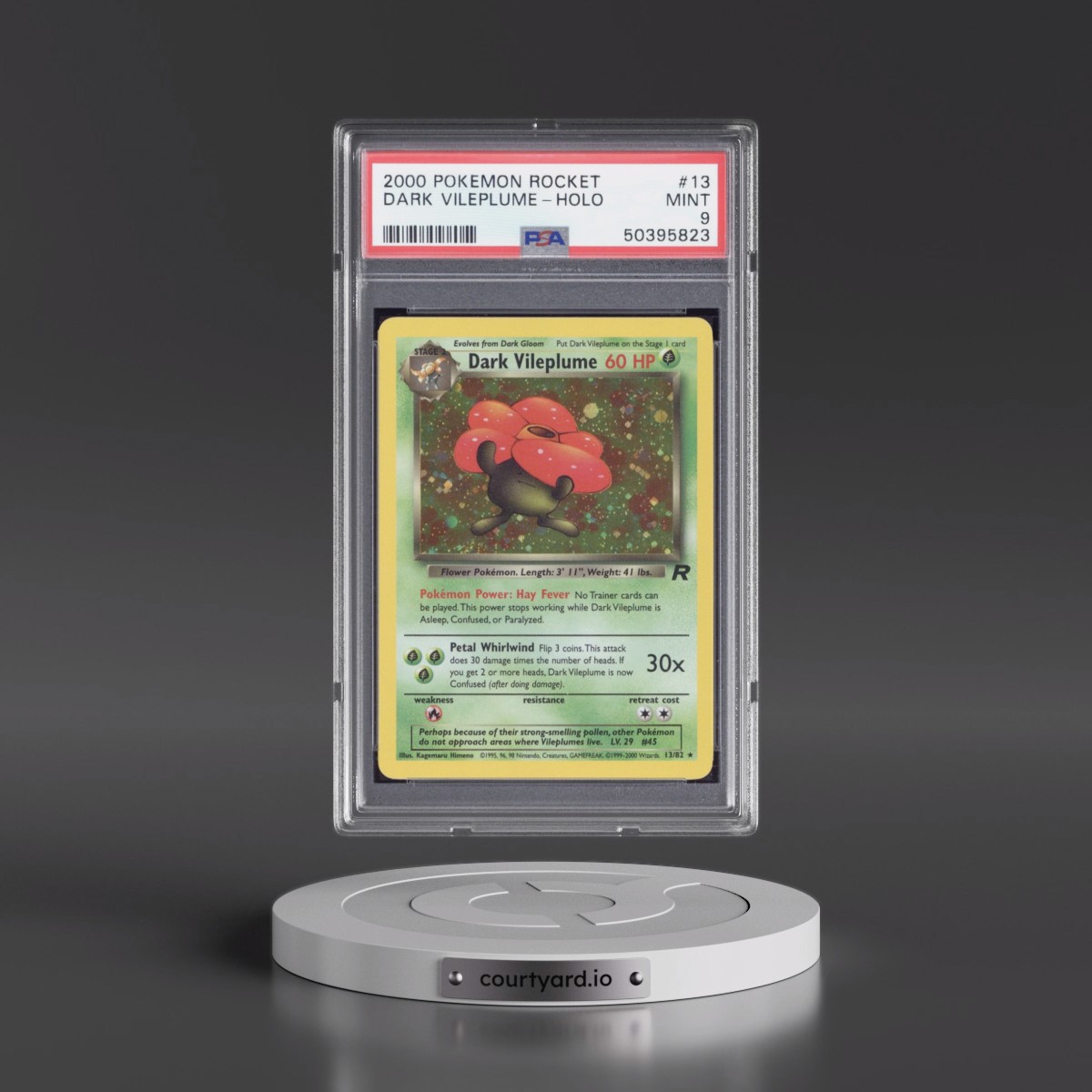2000 Pokémon Rocket #13 Dark Vileplume - Holo (PSA 9 MINT)