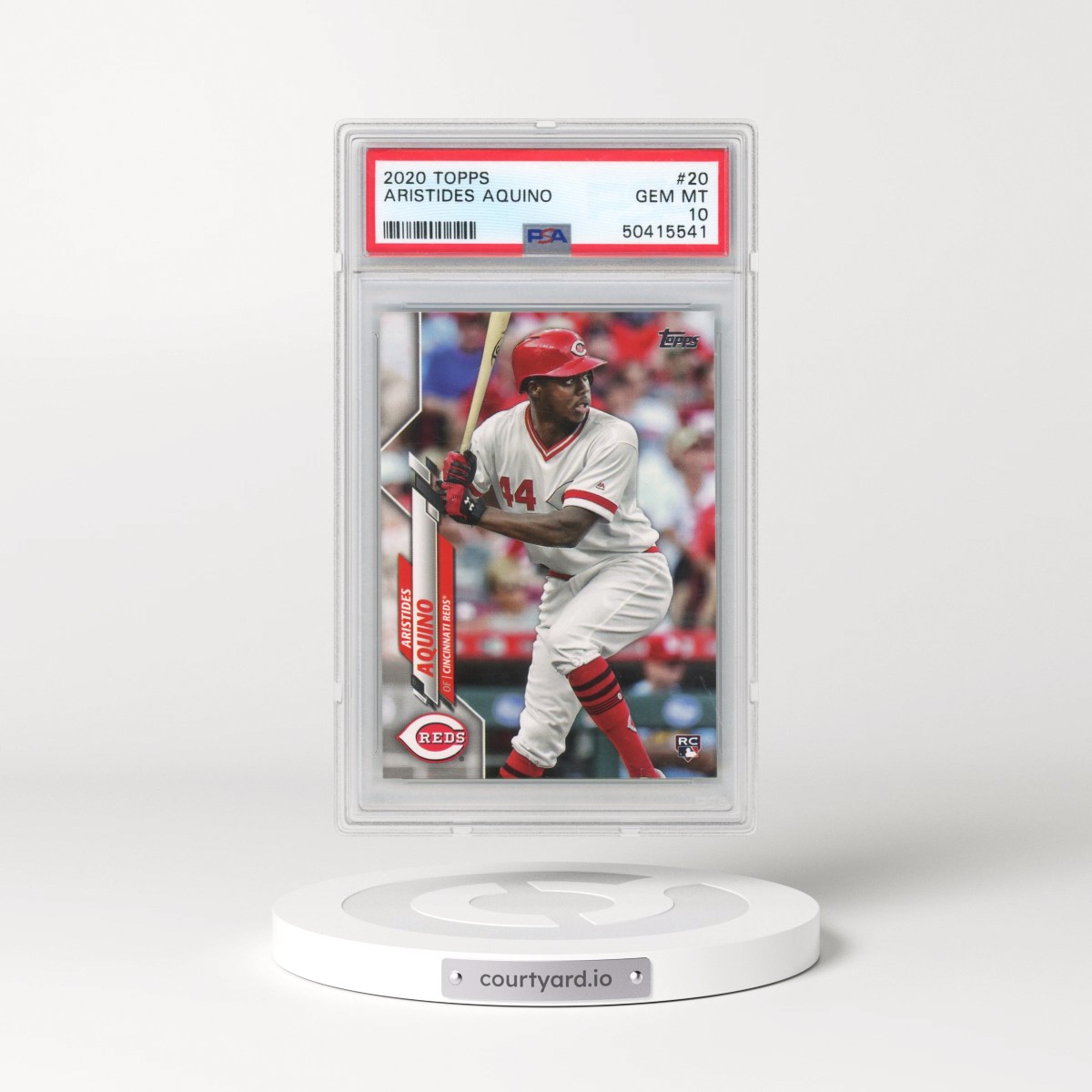 2020 Topps #20 Aristides Aquino (PSA 10 GEM MINT)