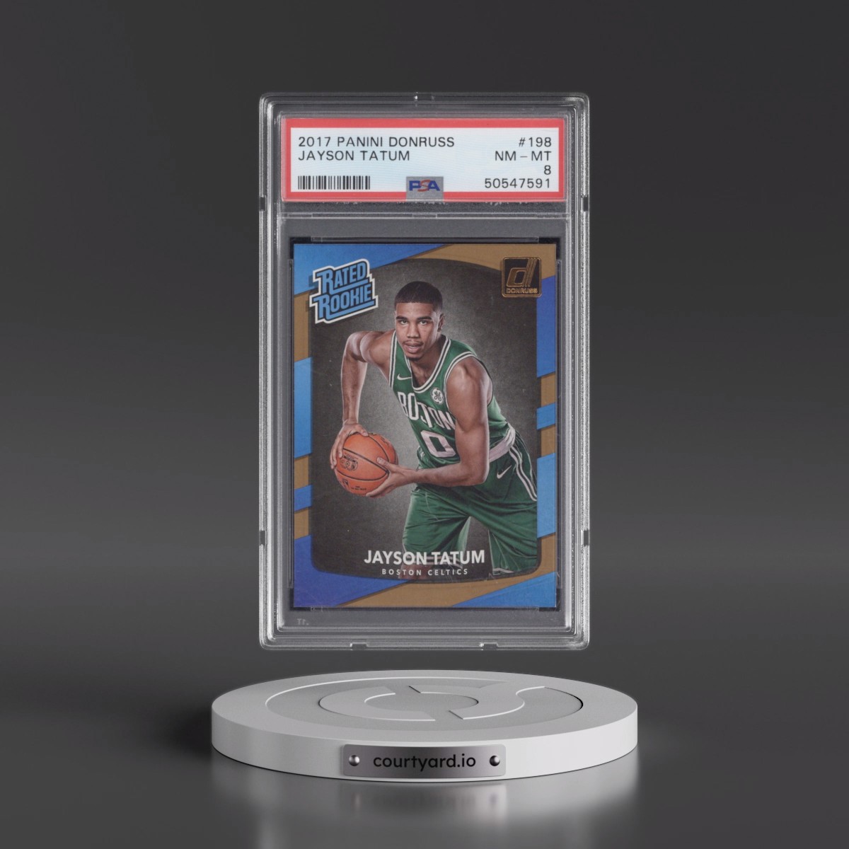 2017 Panini Donruss #198 Jayson Tatum (PSA 8 NM-MT)
