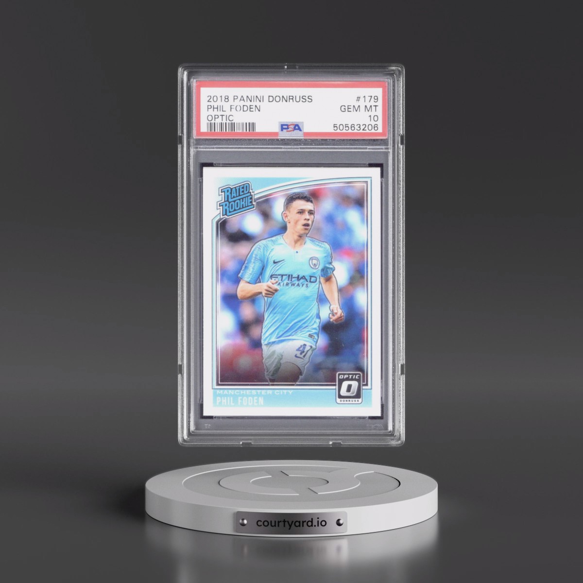 2018 Panini Donruss #179 Phil Foden - Optic (PSA 10 GEM MINT)