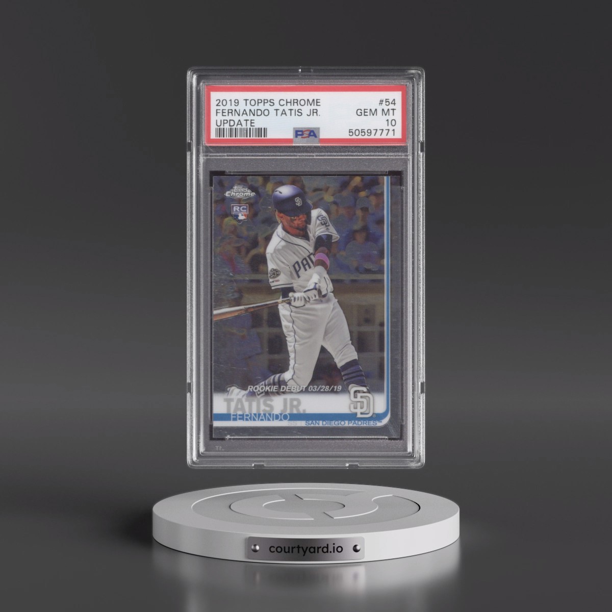 2019 Topps Chrome Update #54 Fernando Tatis Jr. (PSA 10 GEM MINT)