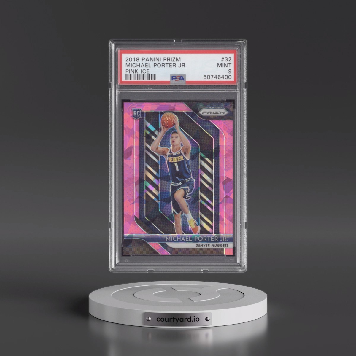 2018 Panini Prizm #32 Michael Porter Jr. - Pink Ice (PSA 9 MINT)