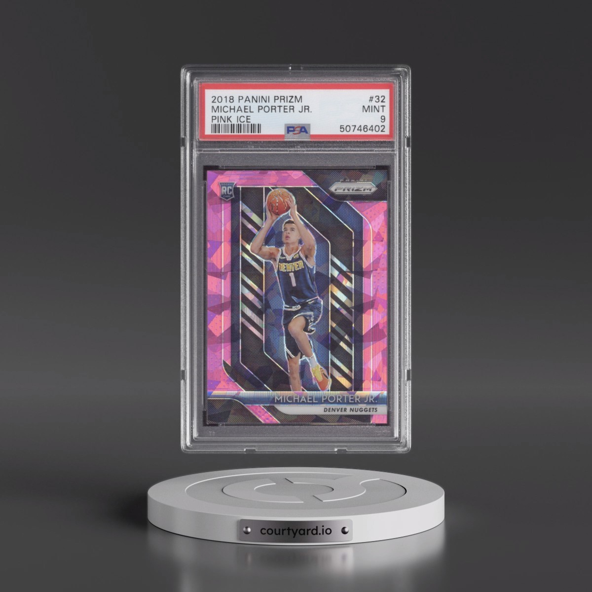 2018 Panini Prizm #32 Michael Porter Jr. - Pink Ice (PSA 9 MINT)