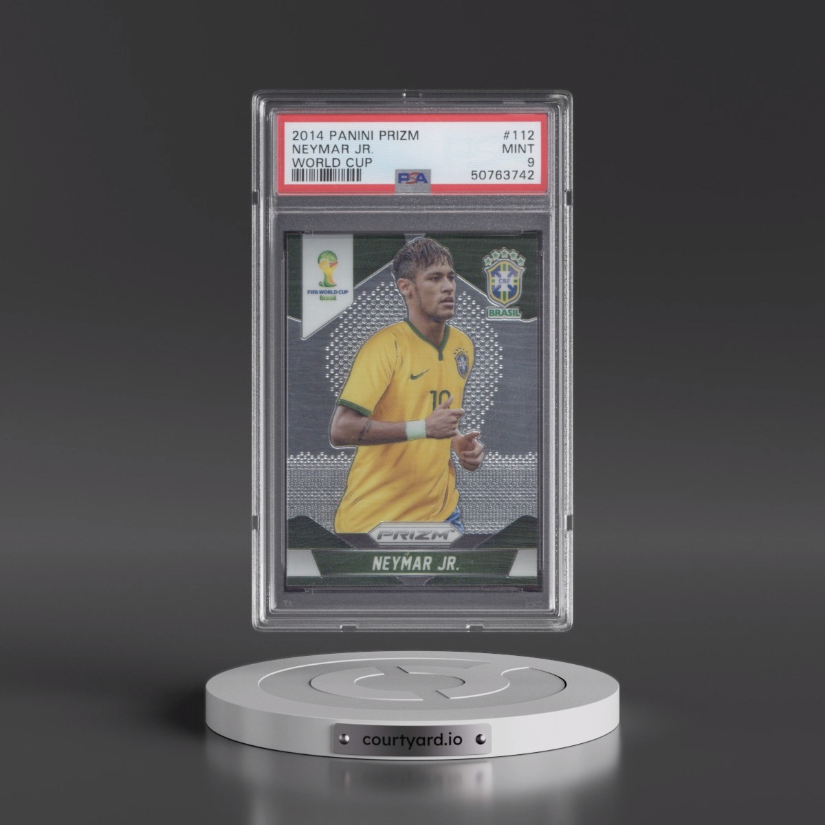 2014 Panini Prizm World Cup #112 Neymar Jr. (PSA 9 MINT)