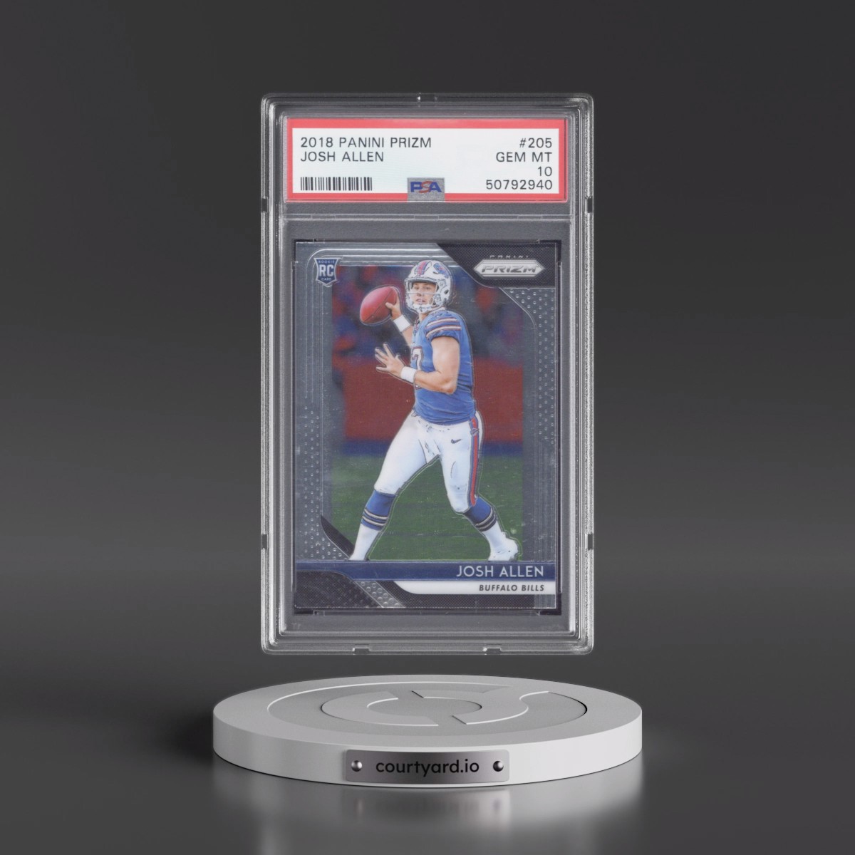 2018 Panini Prizm #205 Josh Allen (PSA 10 GEM MINT)