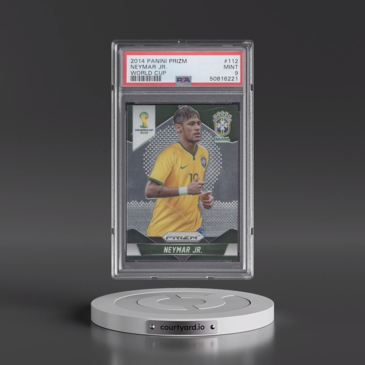 2014 Panini Prizm World Cup #112 Neymar Jr. (PSA 9 MINT)