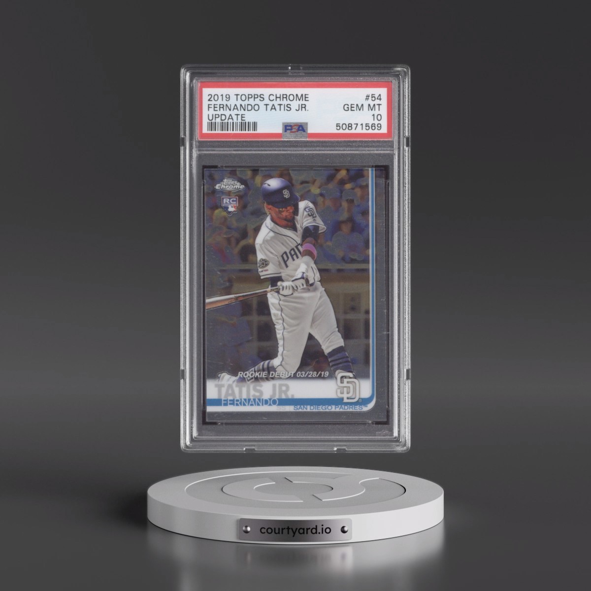 2019 Topps Chrome Update #54 Fernando Tatis Jr. (PSA 10 GEM MINT)