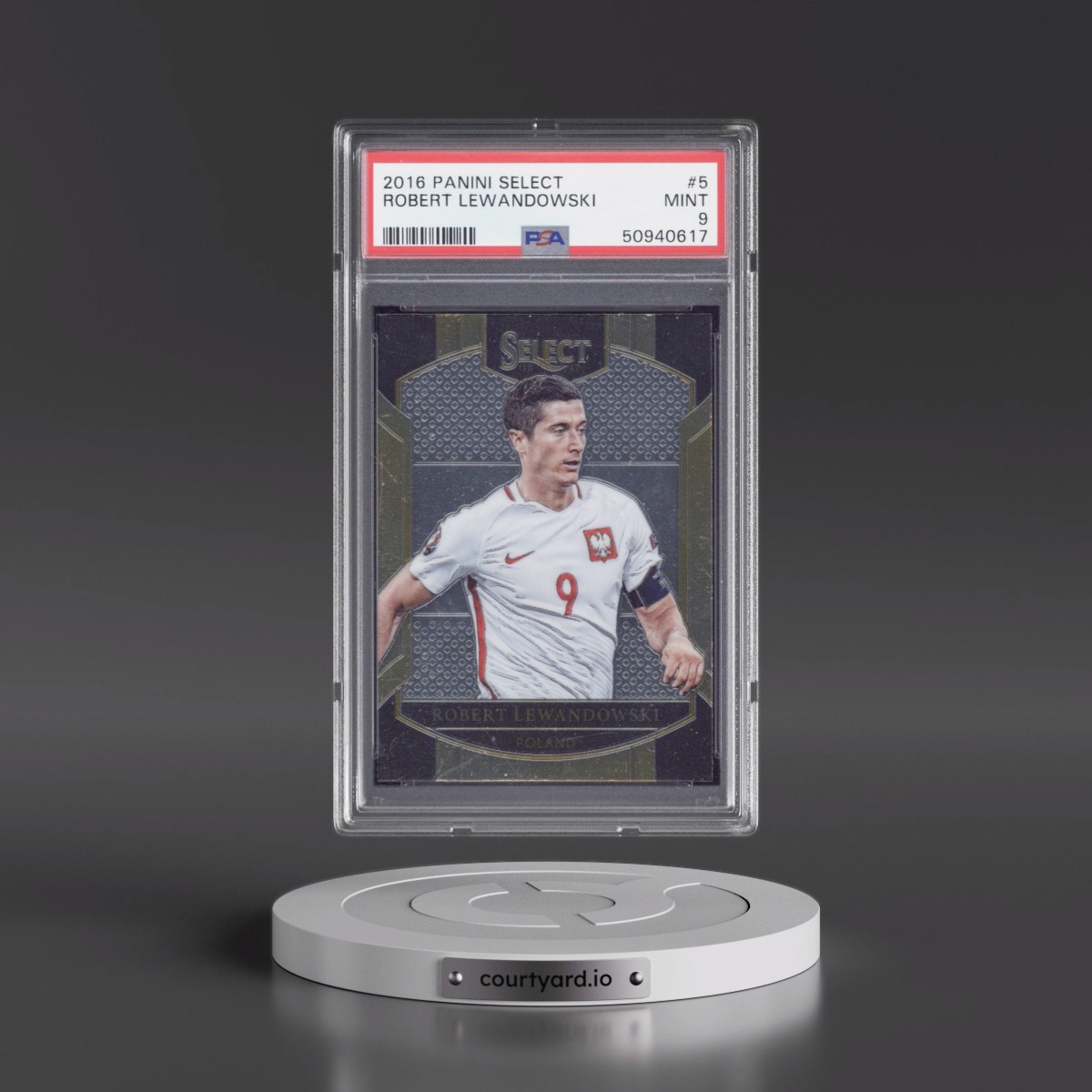 2016 Panini Select #5 Robert Lewandowski (PSA 9 MINT)