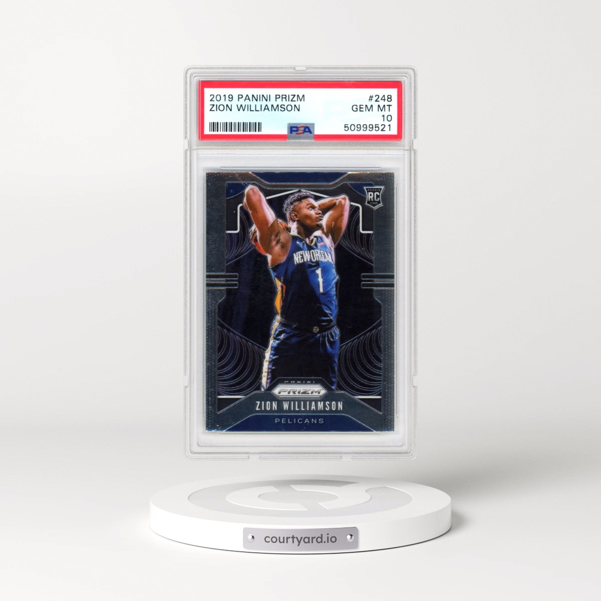 2019 Panini Prizm #248 Zion Williamson (PSA 10 GEM MINT)