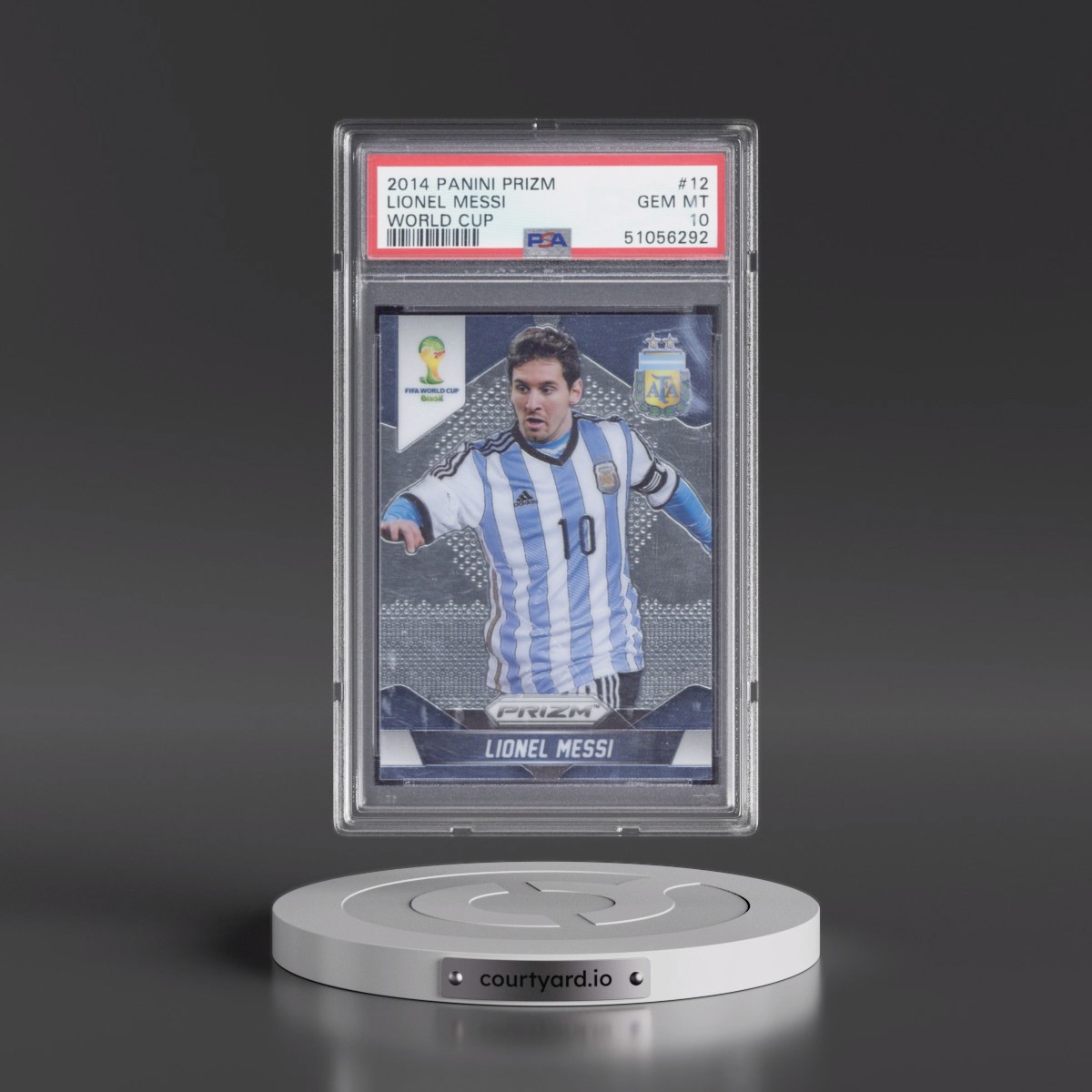 2014 Panini Prizm World Cup #12 Lionel Messi (PSA 10 GEM MINT)