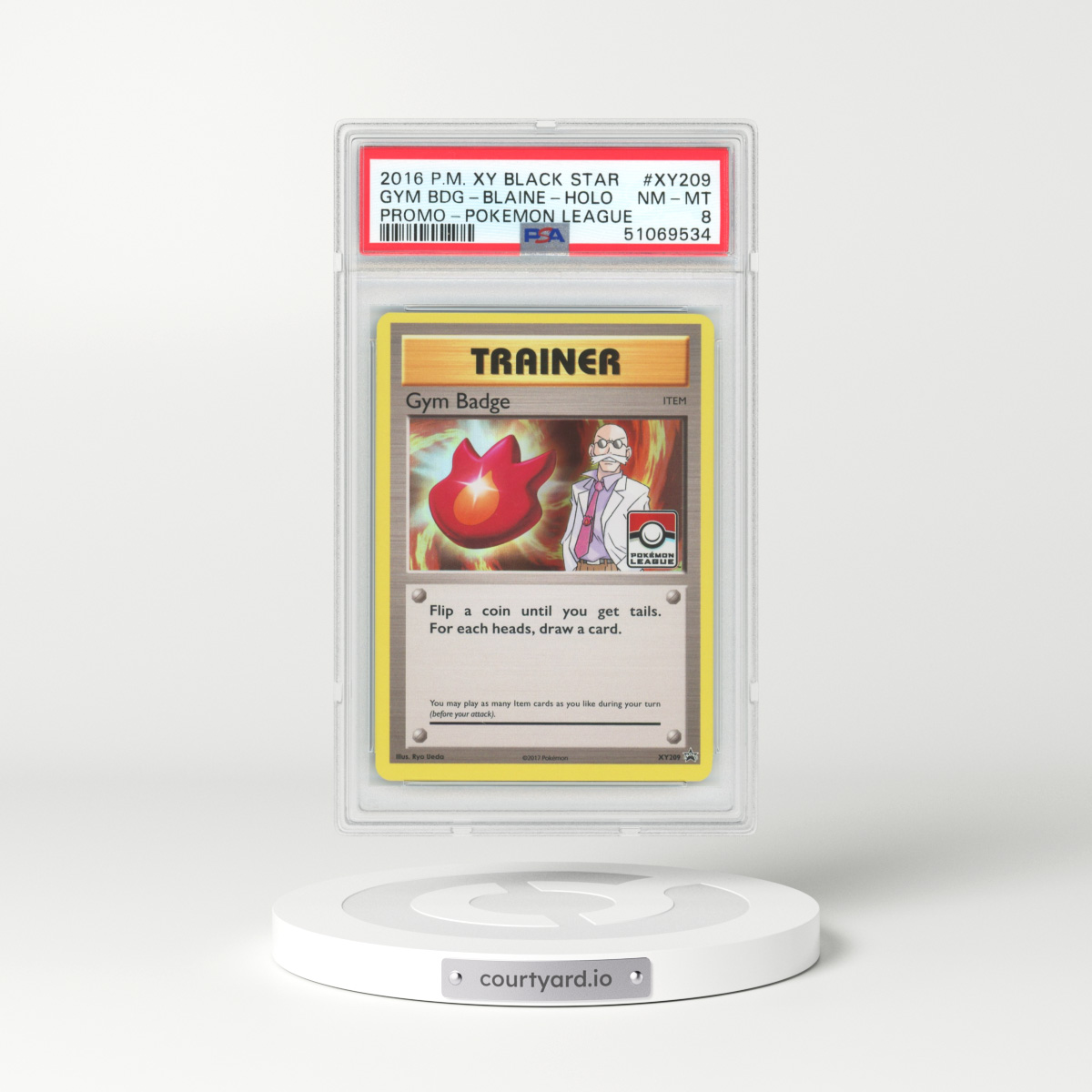 2016 XY Promos #XY209 Blaine - Holo (PSA 8 NM-MT)