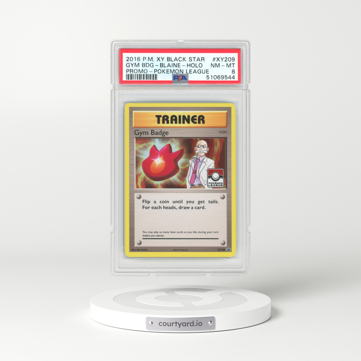 2016 XY Promos #XY209 Blaine - Holo (PSA 8 NM-MT)