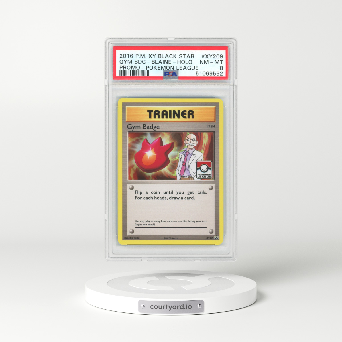 2016 XY Promos #XY209 Blaine - Holo (PSA 8 NM-MT)