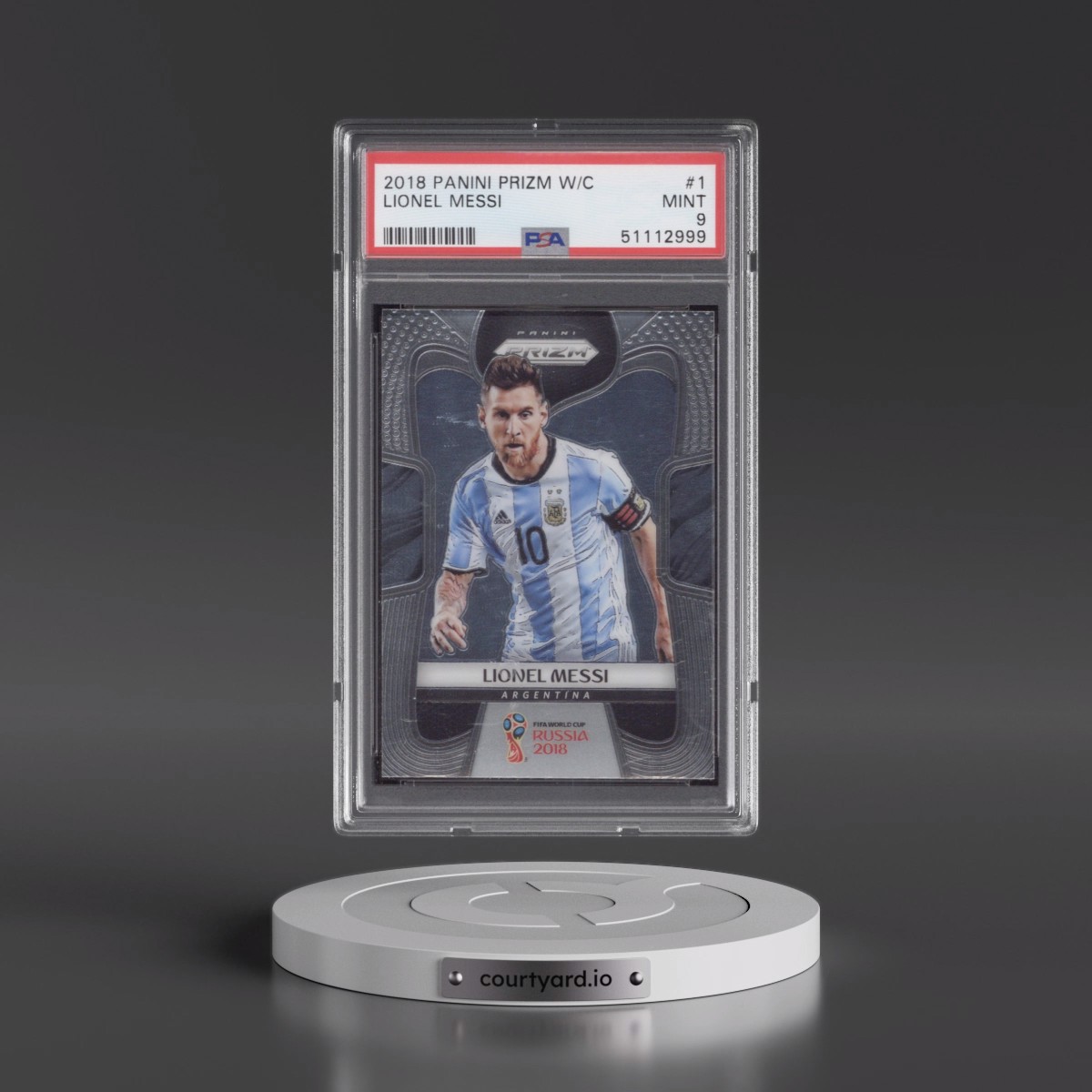 2018 Panini Prizm World Cup #1 Lionel Messi (PSA 9 MINT)
