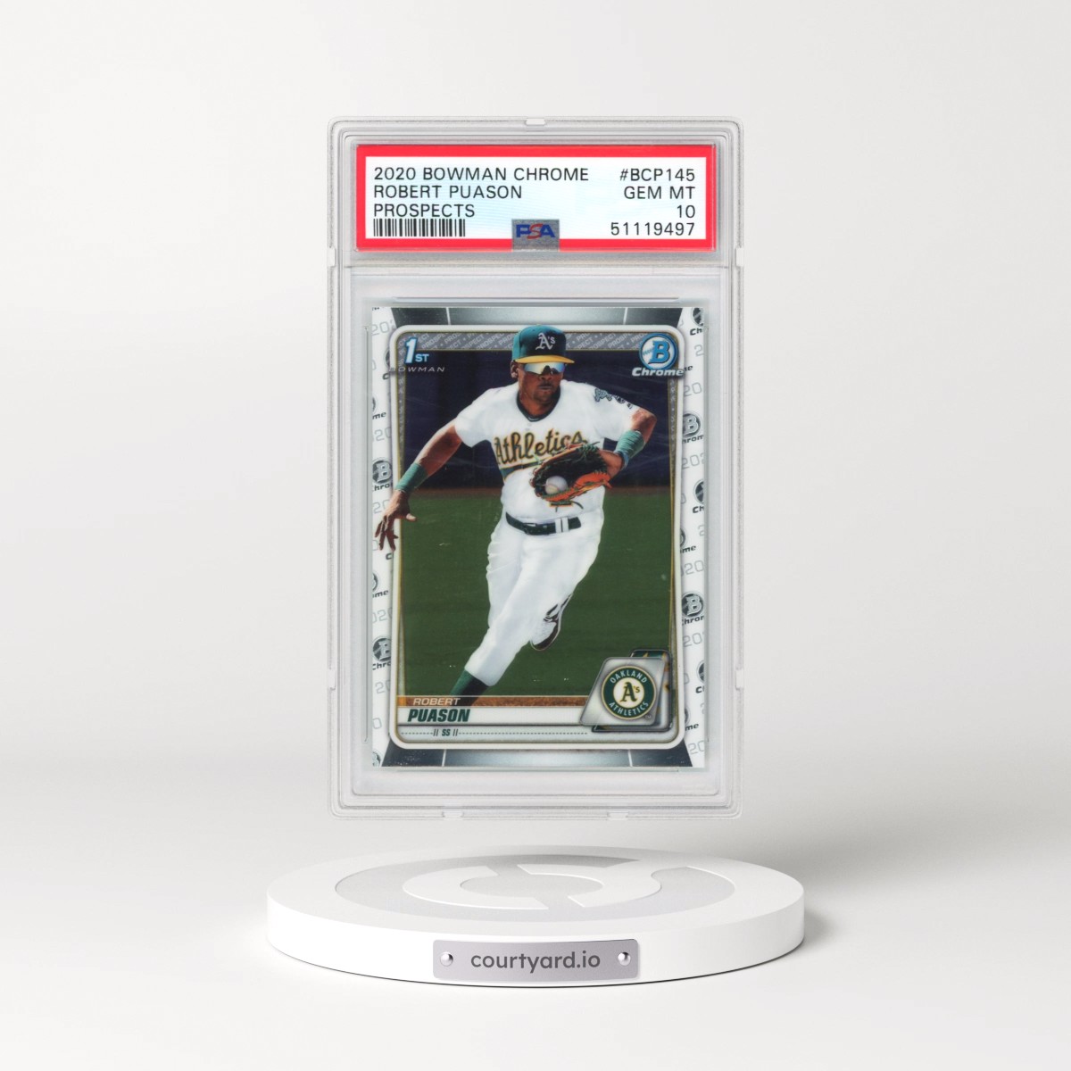 2020 Bowman Chrome Prospects #BCP145 Robert Puason (PSA 10 GEM MINT)