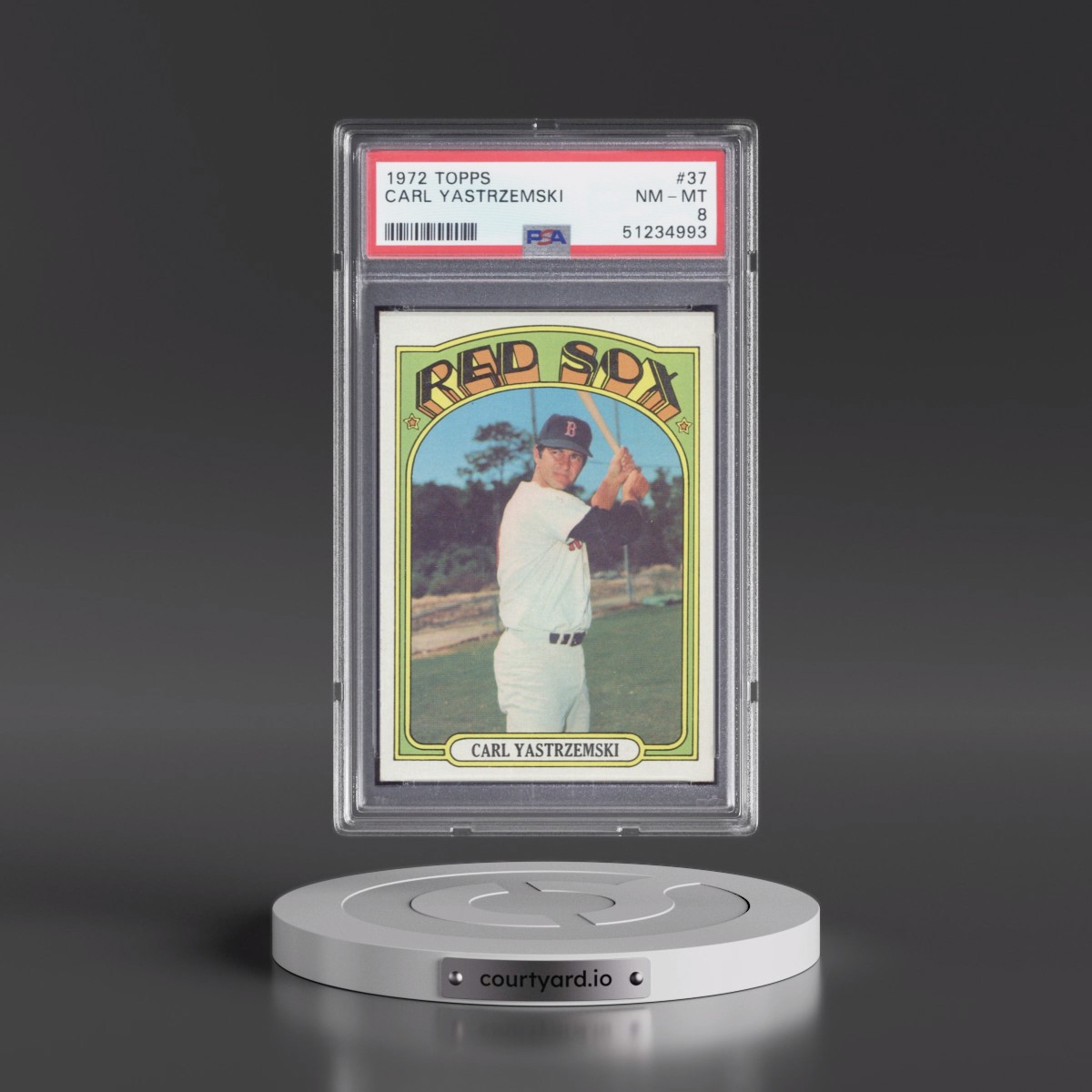 1972 Topps #37 Carl Yastrzemski (PSA 8 NM-MT)