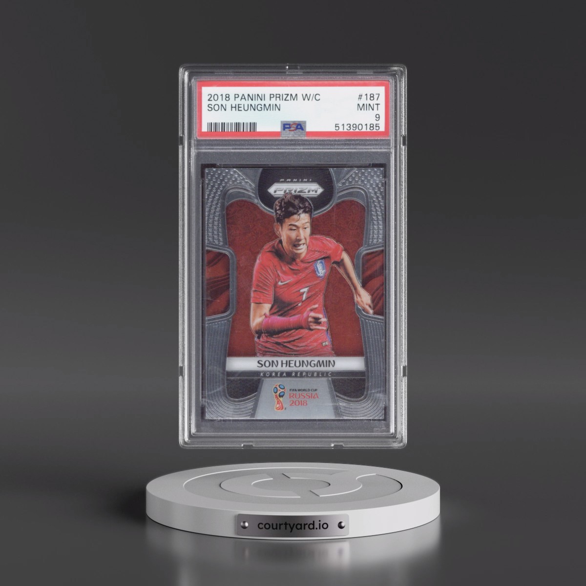 2018 Panini Prizm World Cup #187 Son Heungmin (PSA 9 MINT)