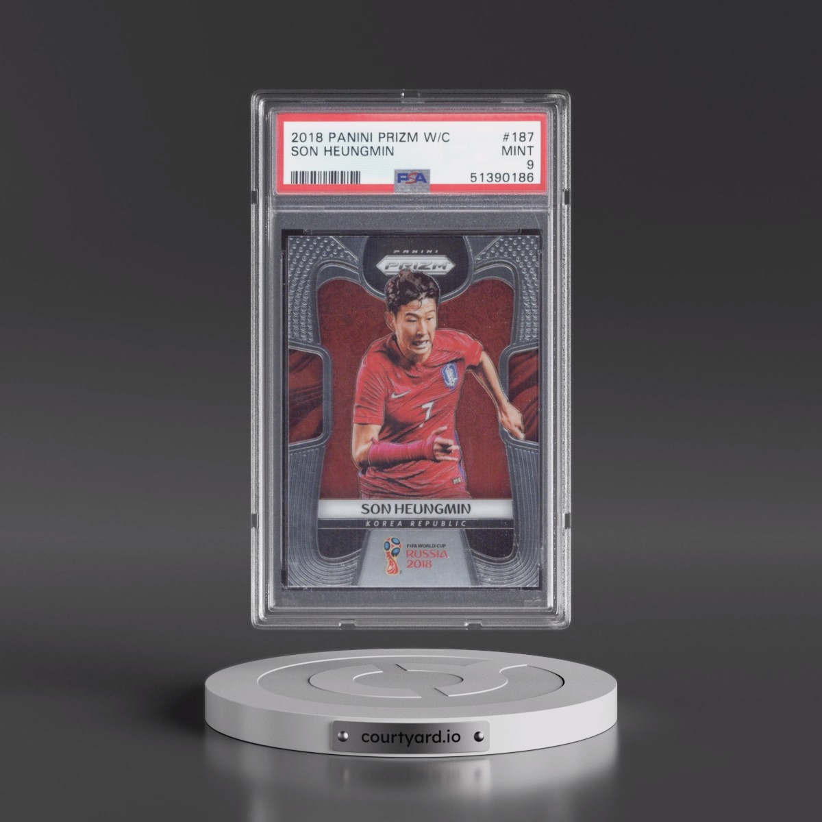 2018 Panini Prizm World Cup #187 Son Heungmin (PSA 9 MINT)