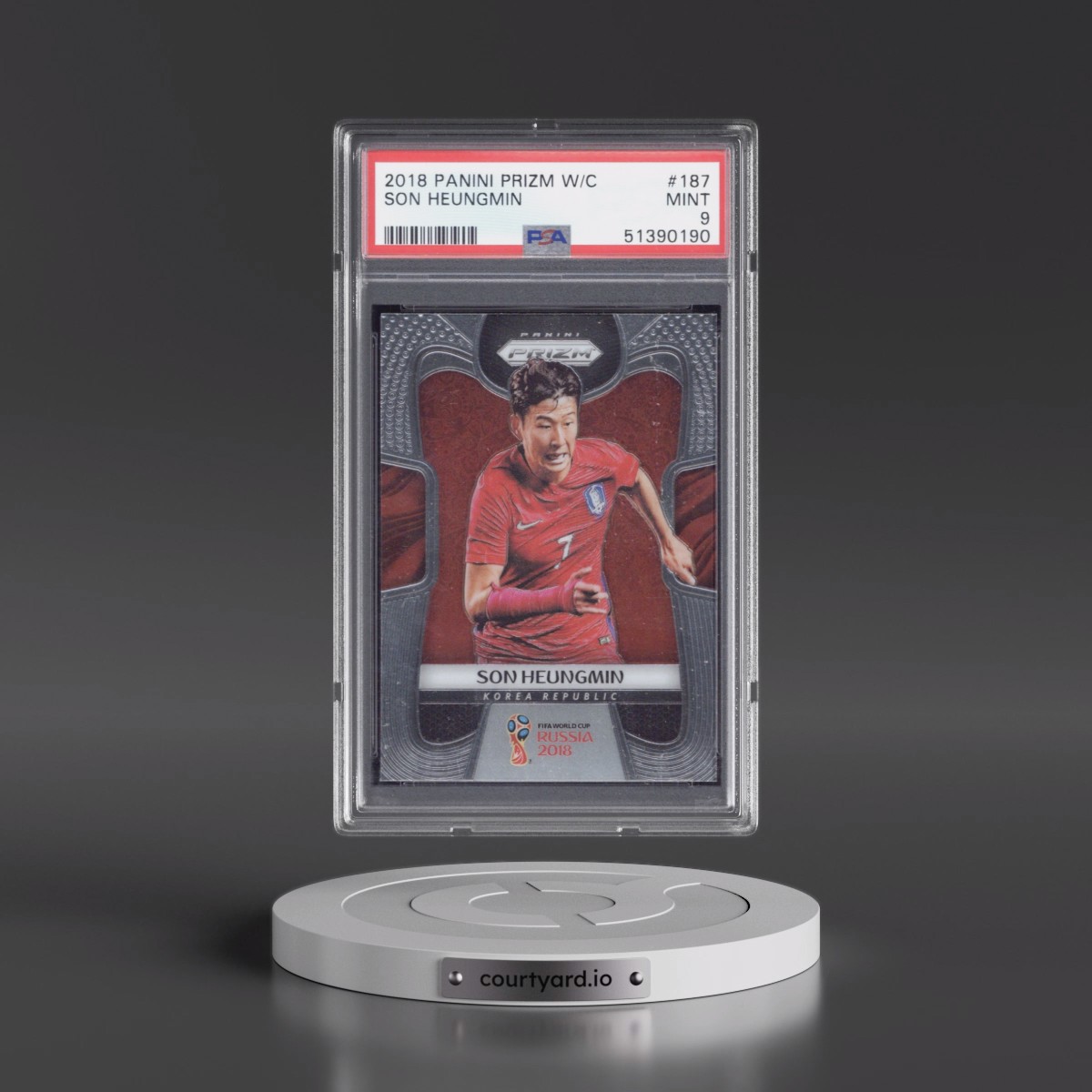 2018 Panini Prizm World Cup #187 Son Heungmin (PSA 9 MINT)