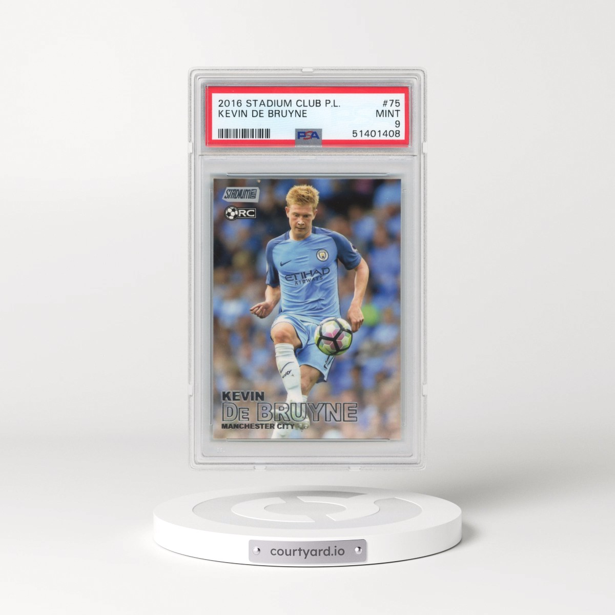2016 Stadium Club Premier League #75 Kevin de Bruyne (PSA 9 MINT)