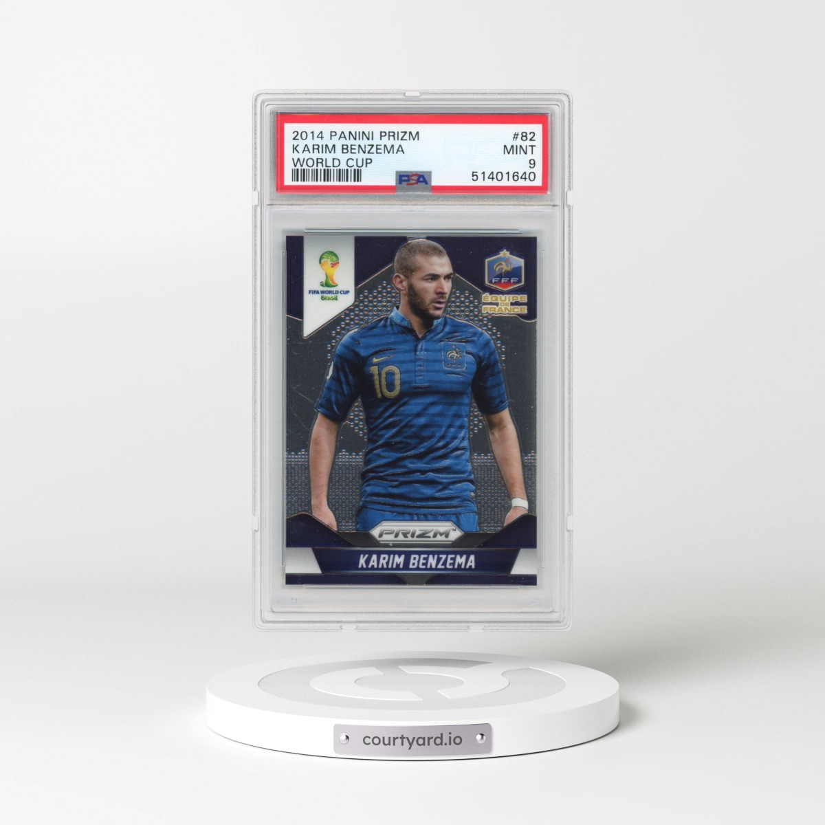 2014 Panini Prizm World Cup #82 Karim Benzema (PSA 9 MINT)