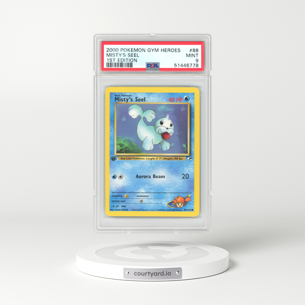 2000 Gym Heroes #88 Misty's Seel (PSA 9 MINT)