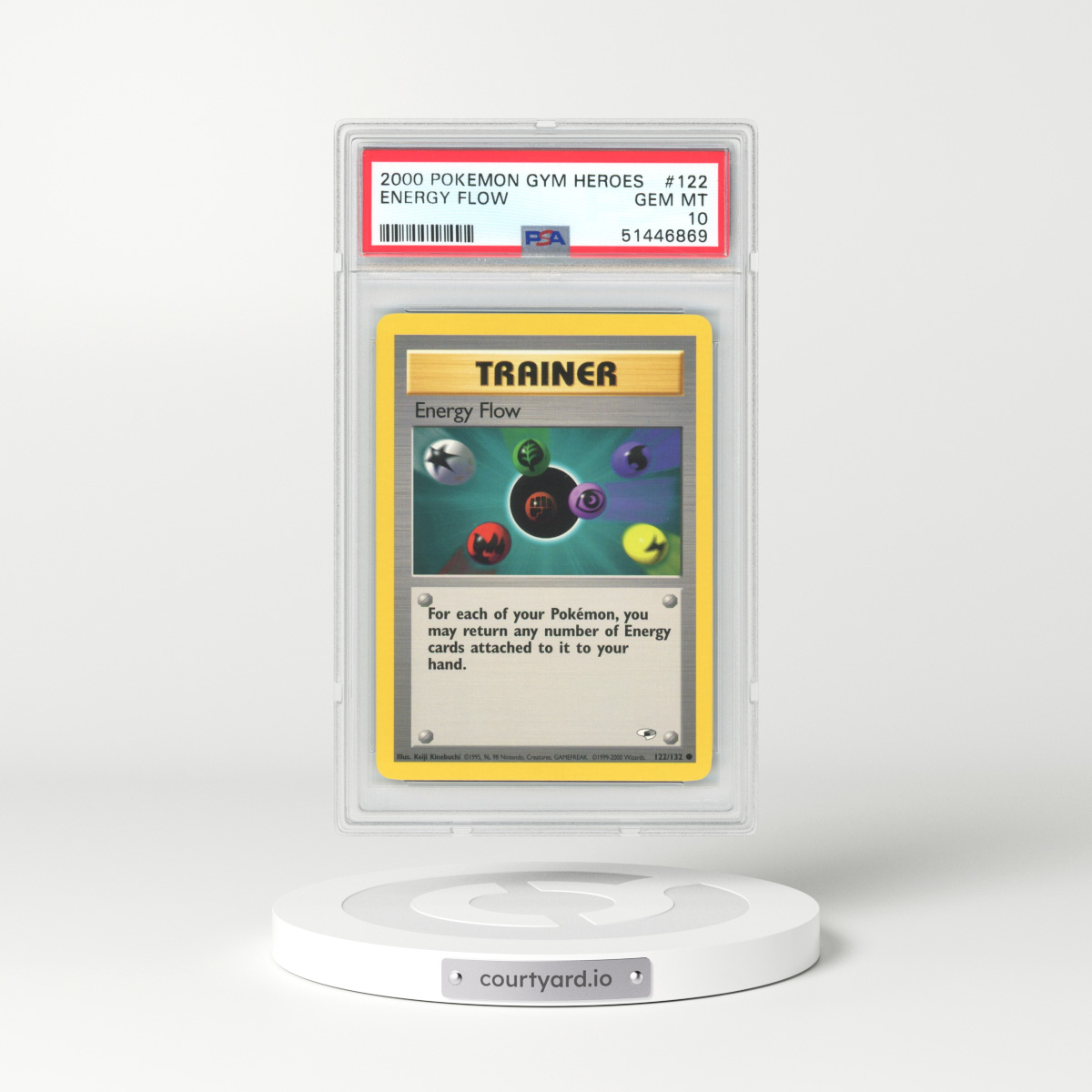 2000 Gym Heroes #122 Energy Flow (PSA 10 GEM MINT)