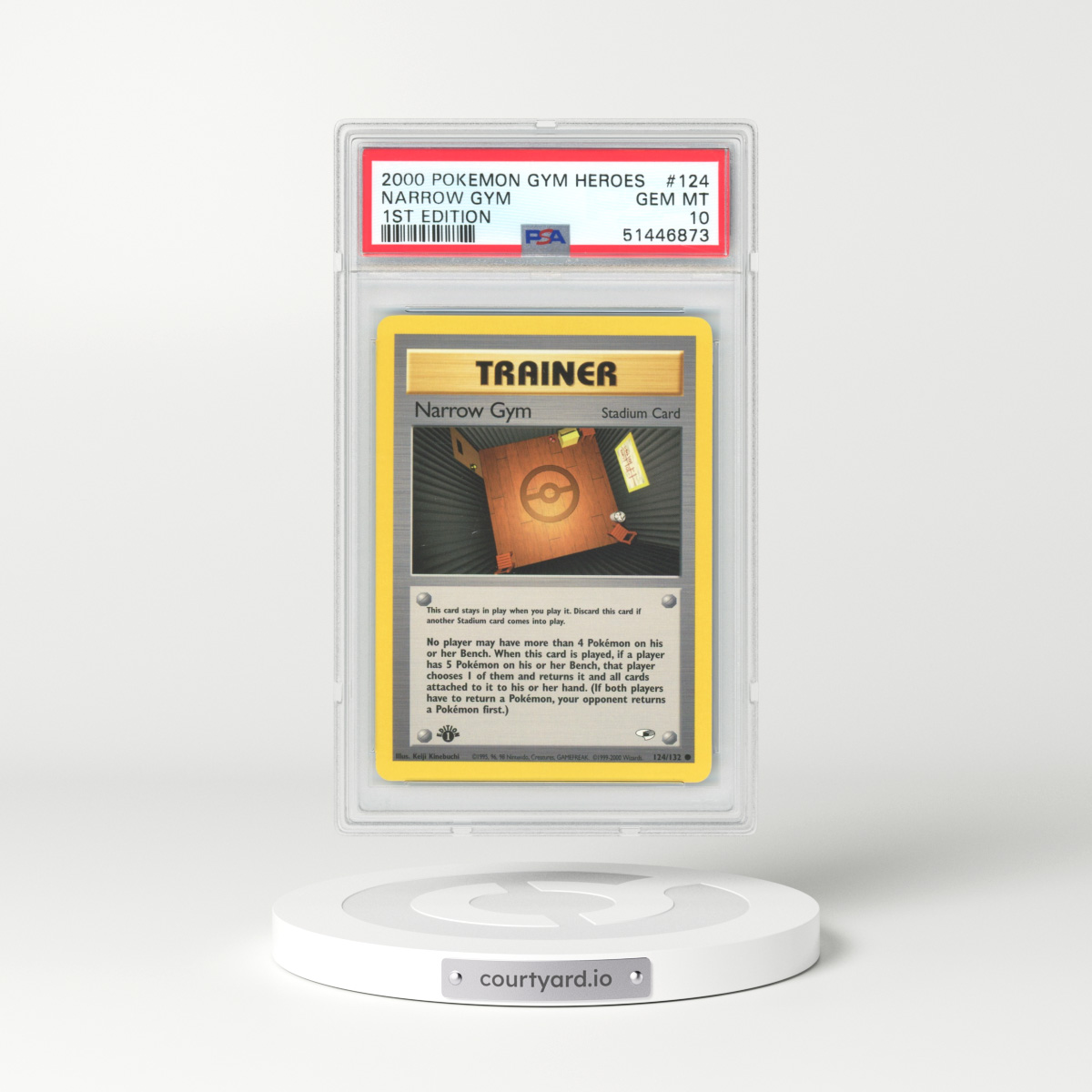 2000 Gym Heroes #124 Narrow Gym - 1st Edition (PSA 10 GEM MINT)