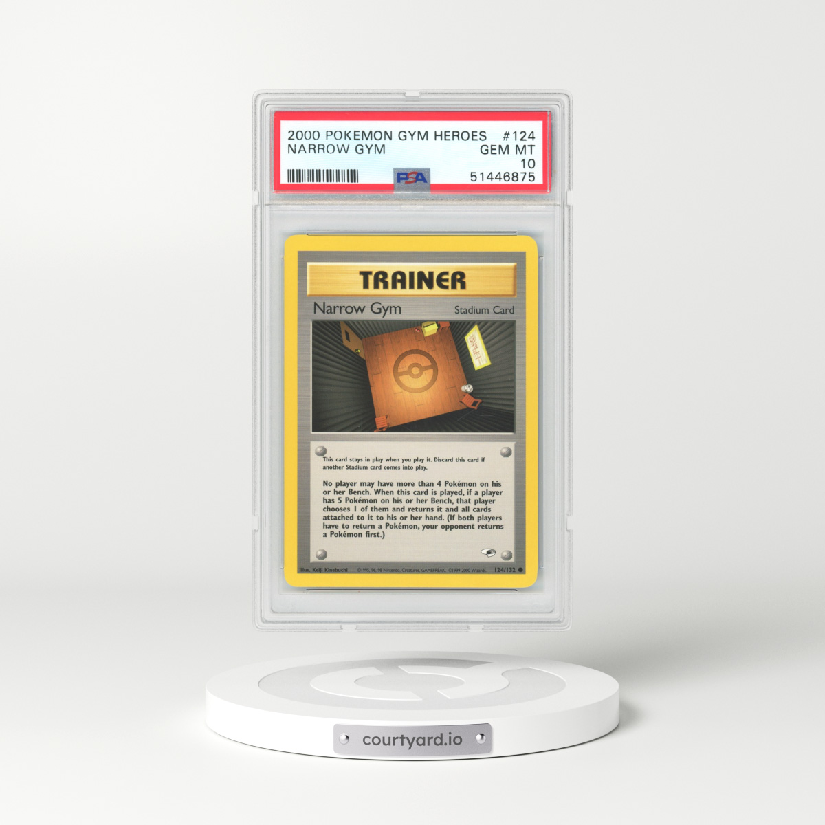 2000 Gym Heroes #124 Narrow Gym (PSA 10 GEM MINT)