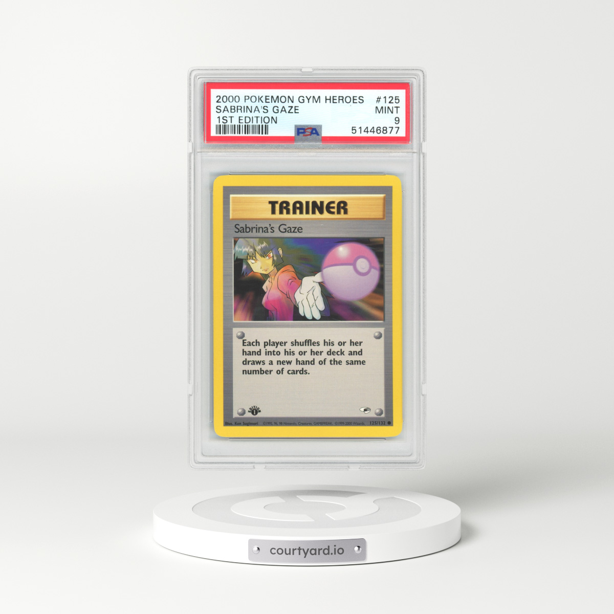 2000 Gym Heroes #125 Sabrina's Gaze - 1st Edition (PSA 9 MINT)