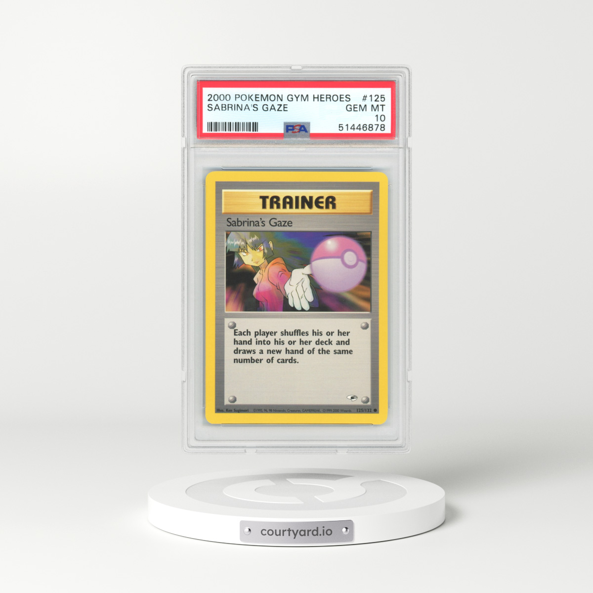 2000 Gym Heroes #125 Sabrina's Gaze (PSA 10 GEM MINT)