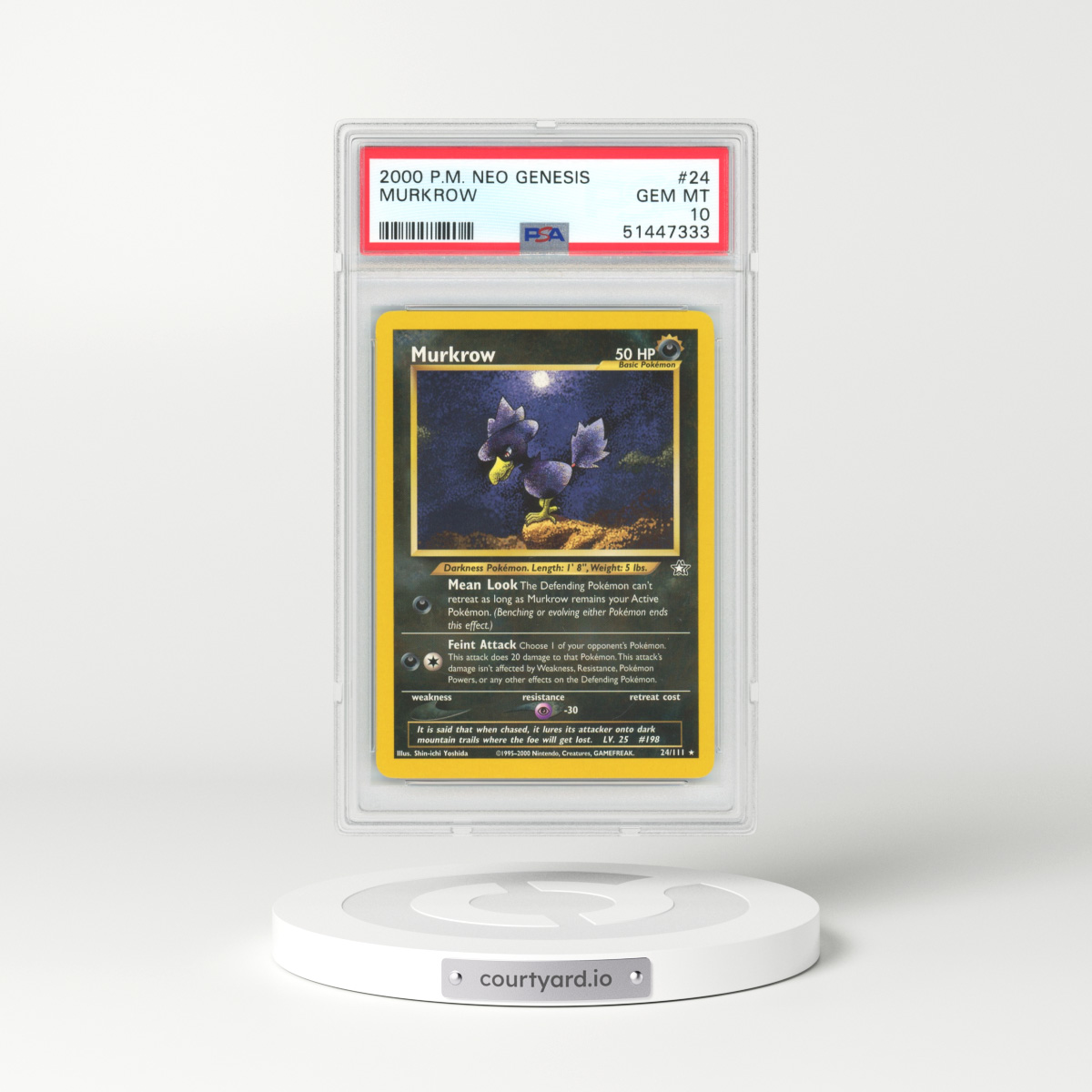 2000 Neo Genesis #24 Murkrow (PSA 10 GEM MINT)