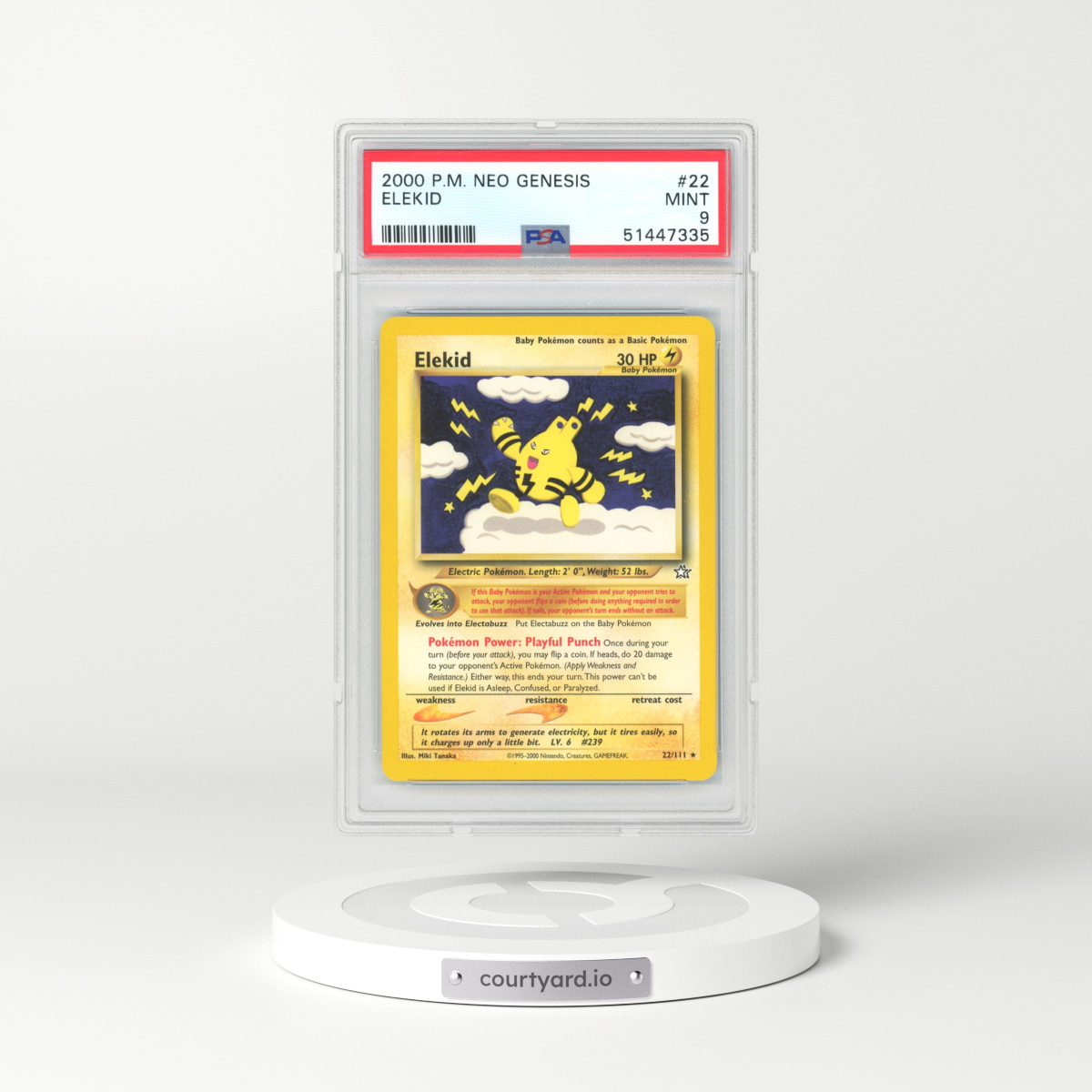 2000 Neo Genesis #22 Elekid (PSA 9 MINT)