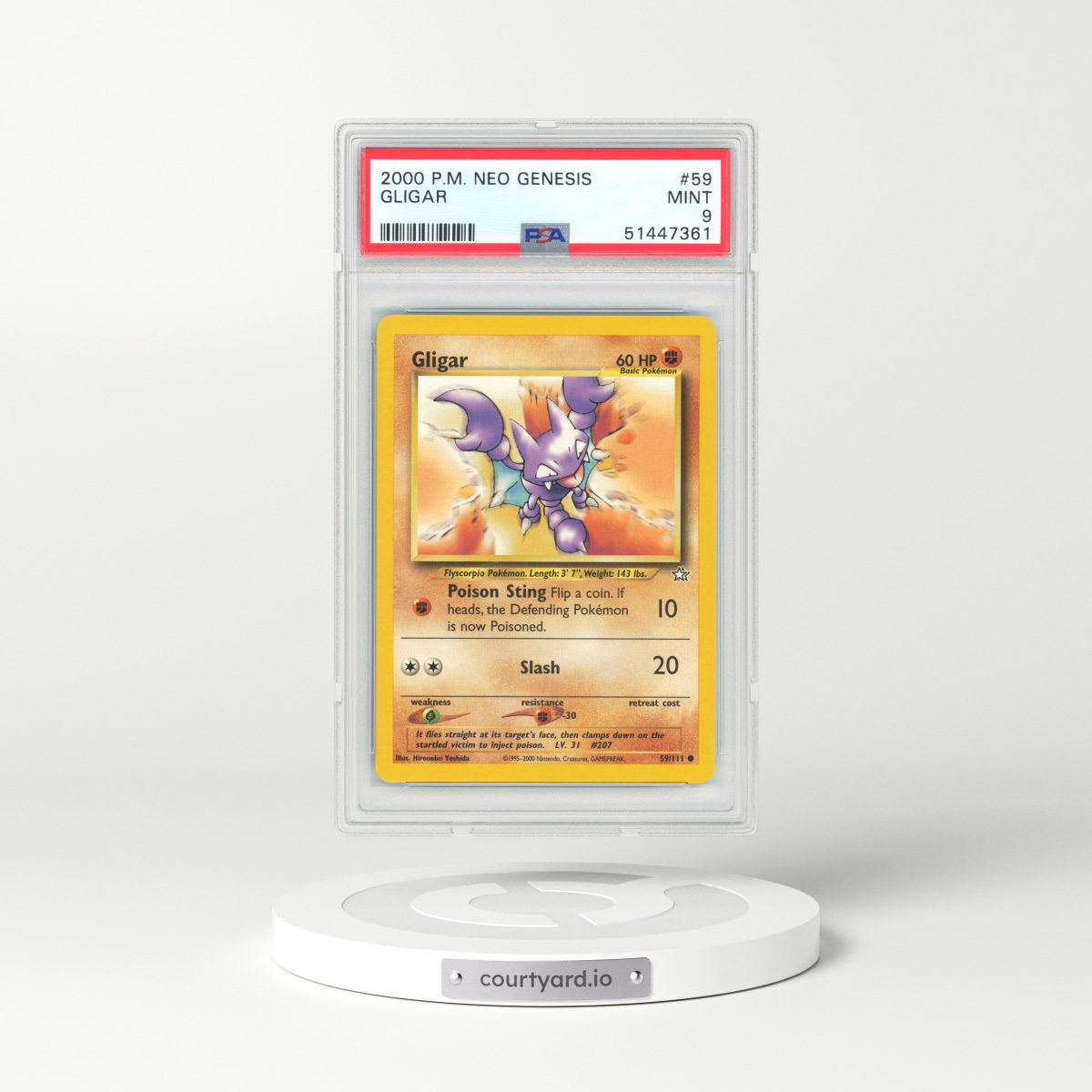 2000 Neo Genesis #59 Gligar (PSA 9 MINT)