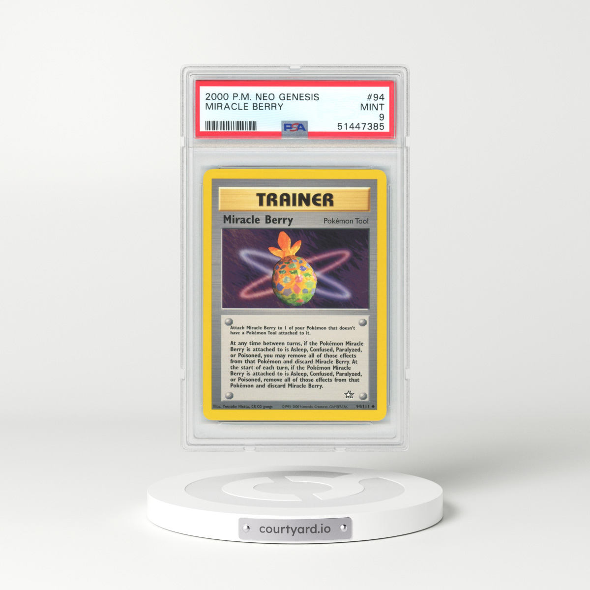 2000 Neo Genesis #94 Miracle Berry (PSA 9 MINT)