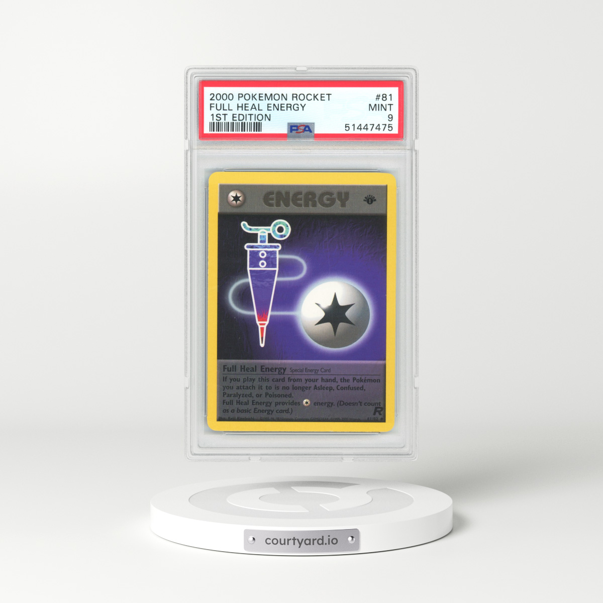 2000 Team Rocket #81 Full Heal Energy (PSA 9 MINT)