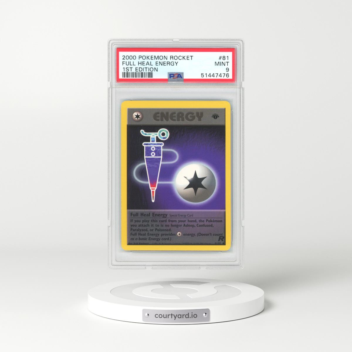 2000 Team Rocket #81 Full Heal Energy - 1st Edition (PSA 9 MINT)