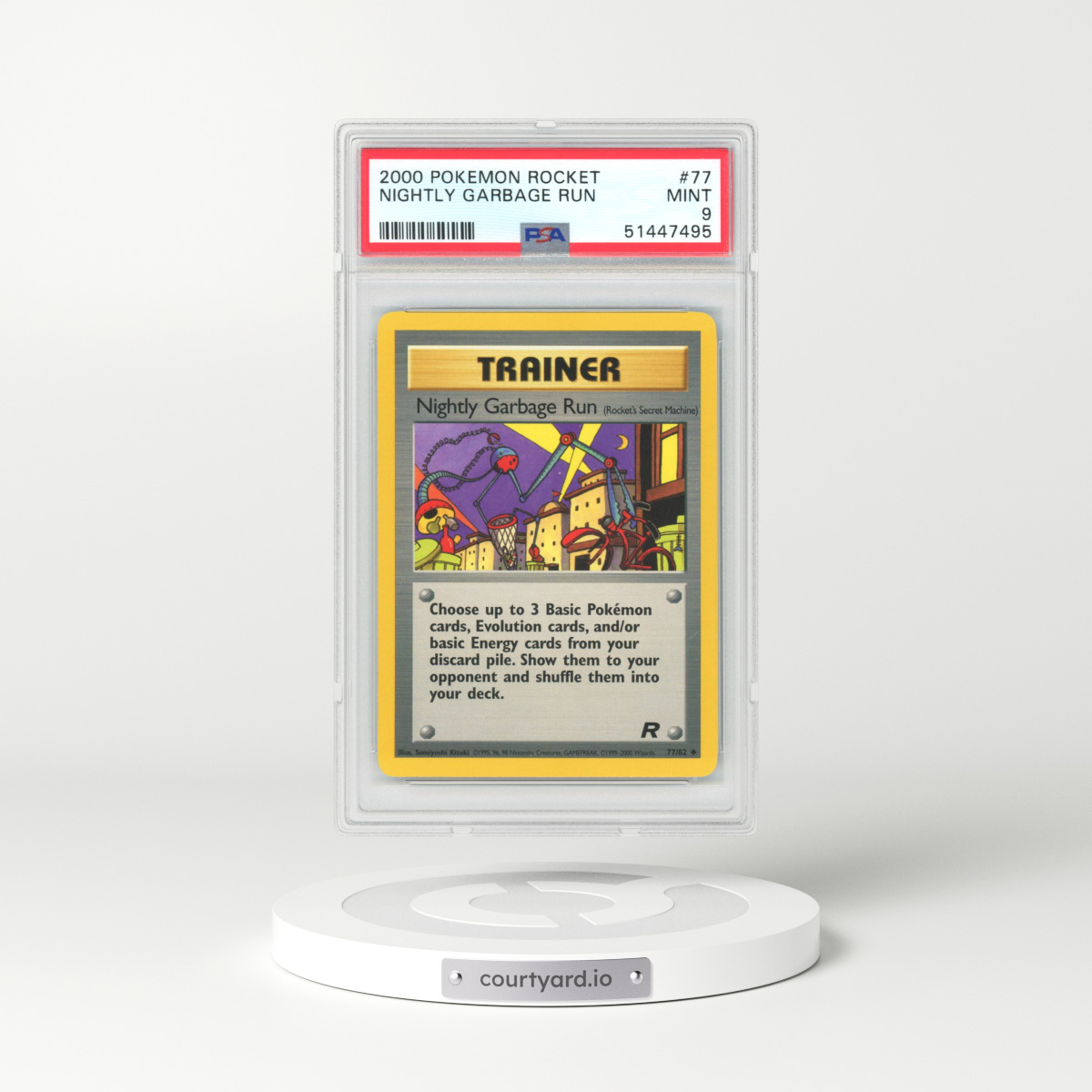 2000 Team Rocket #77 Nightly Garbage Run (PSA 9 MINT)