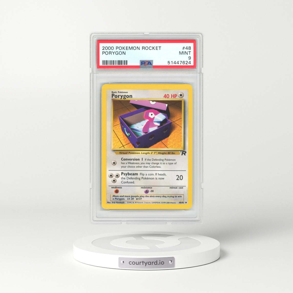 2000 Team Rocket #48 Porygon (PSA 9 MINT)