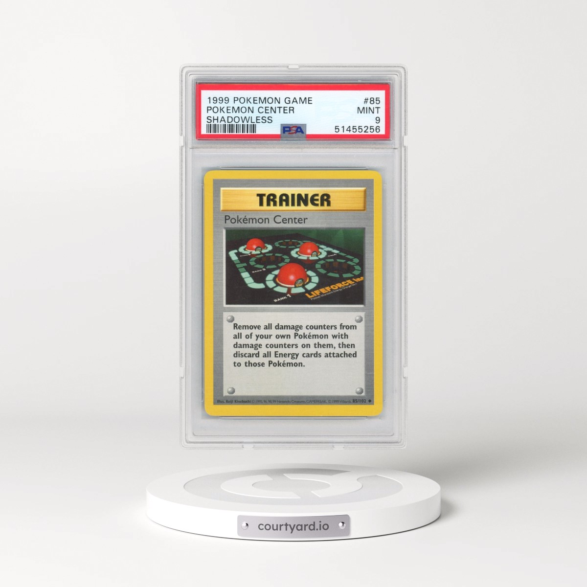 1999 Pokémon Game #85 Pokemon Center - Shadowless (PSA 9 MINT)
