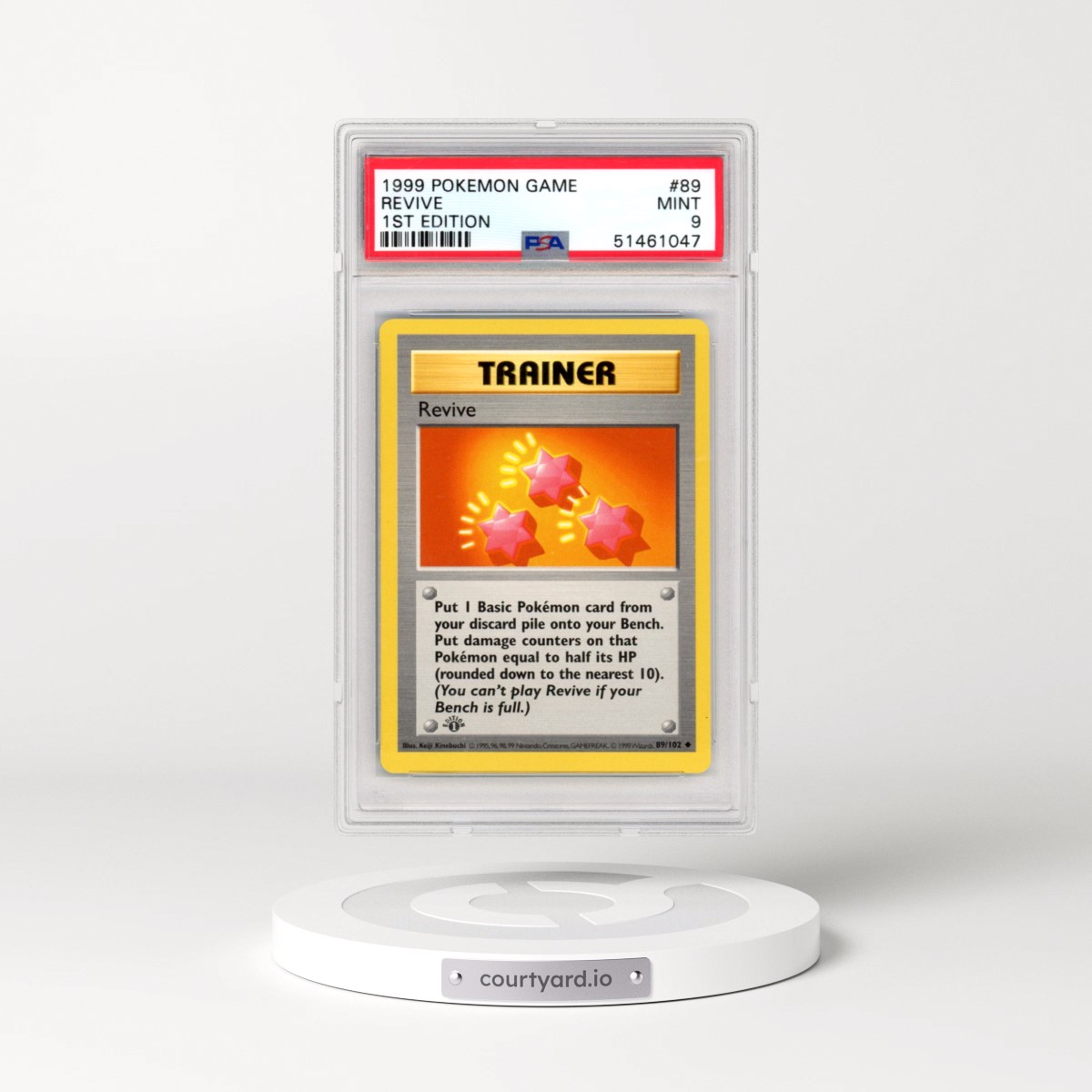 1999 Pokémon Game #89 Revive - 1st Edition (PSA 9 MINT)