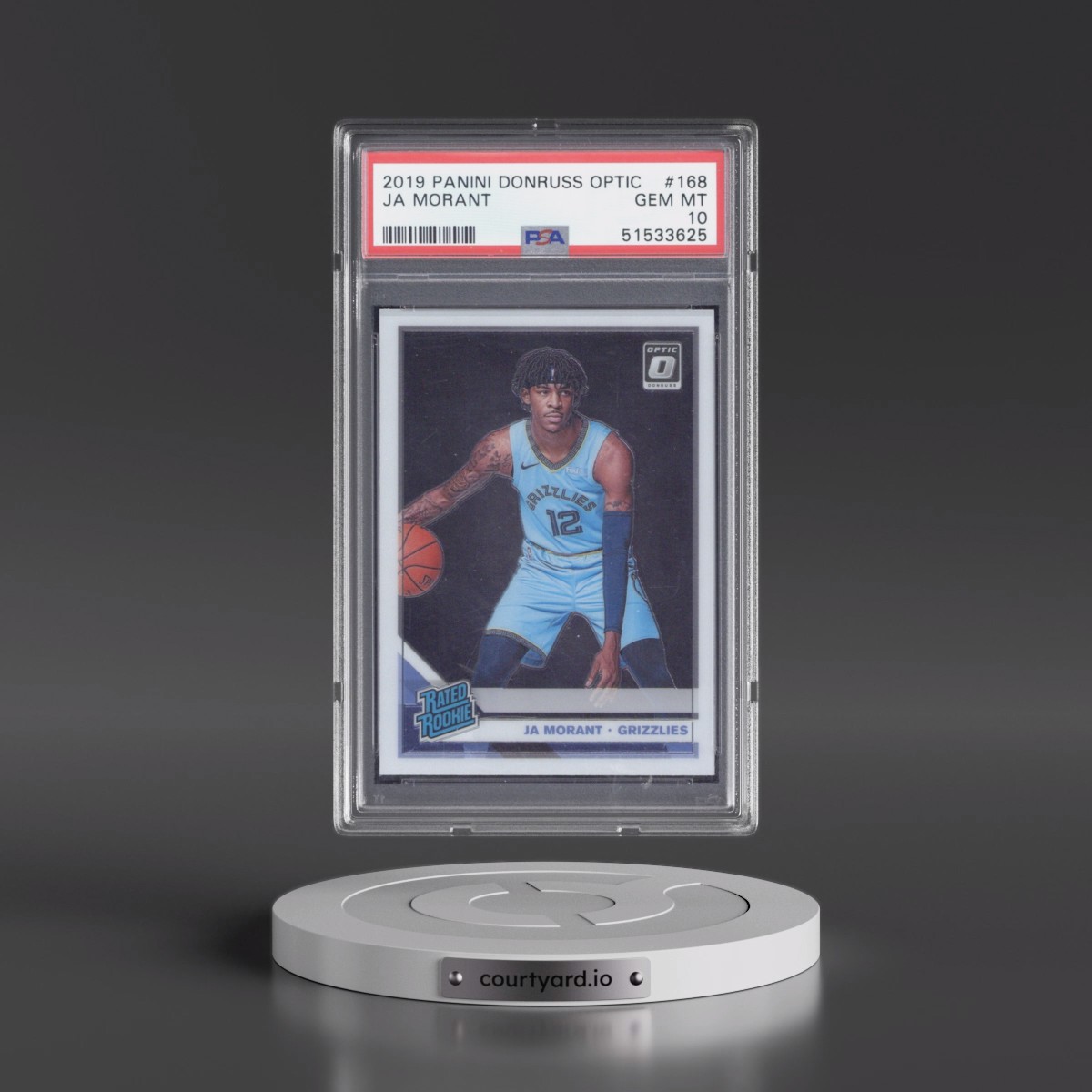 2019 Panini Donruss Optic #168 Ja Morant (PSA 10 GEM MINT)