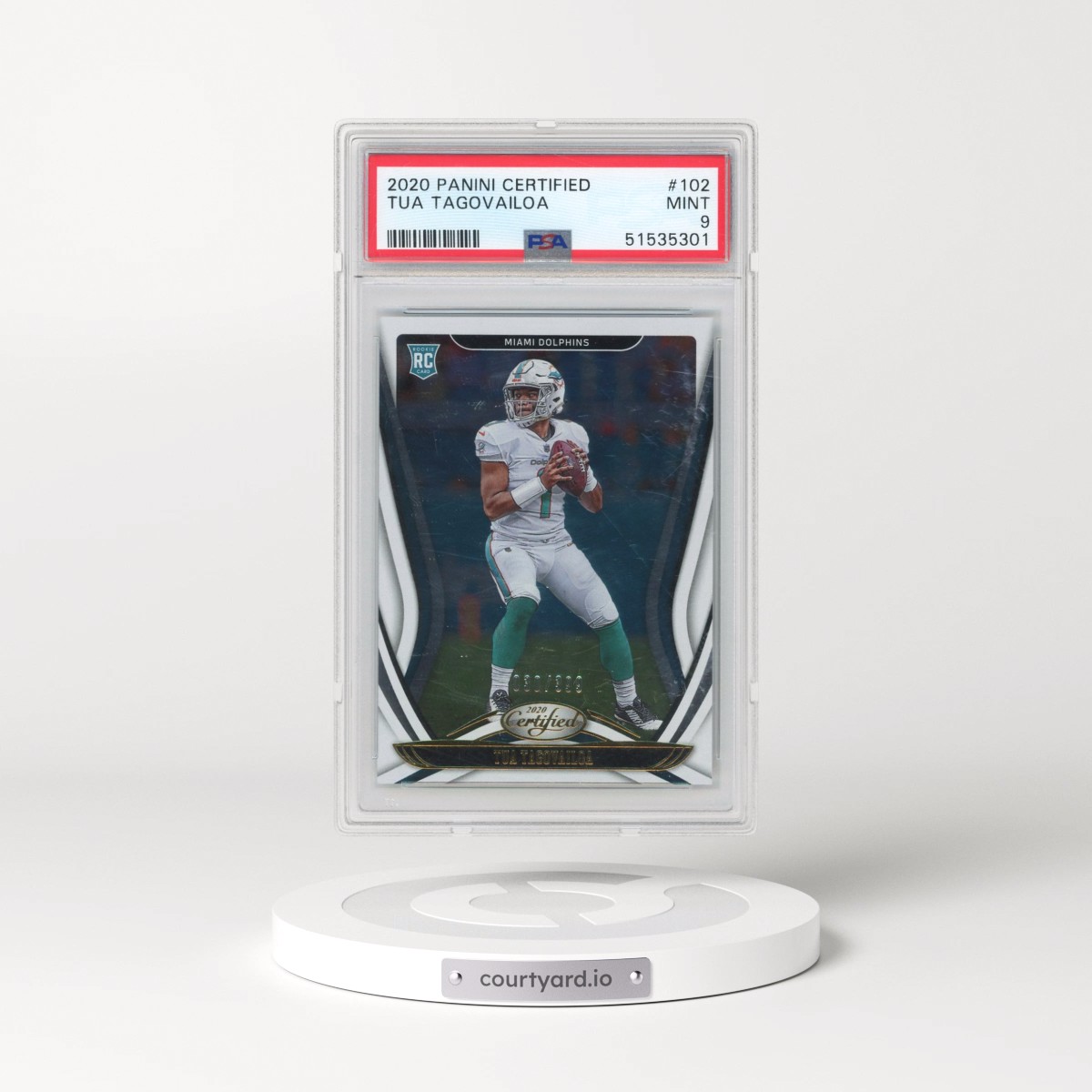 2020 Panini Certified Tua Tagovailoa #102 PSA 9