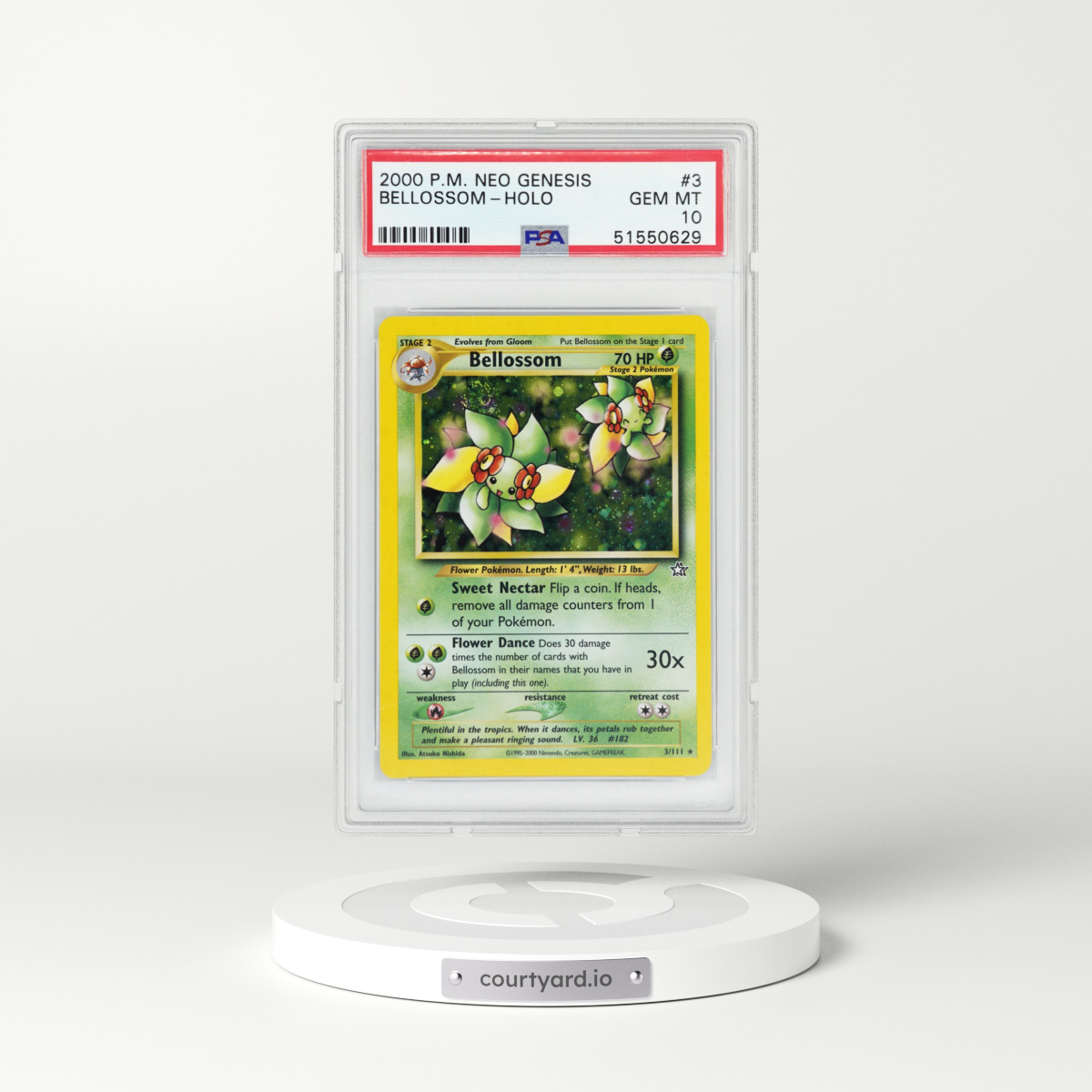 2000 Neo Genesis #3 Bellossom - Holo (PSA 10 GEM MINT)